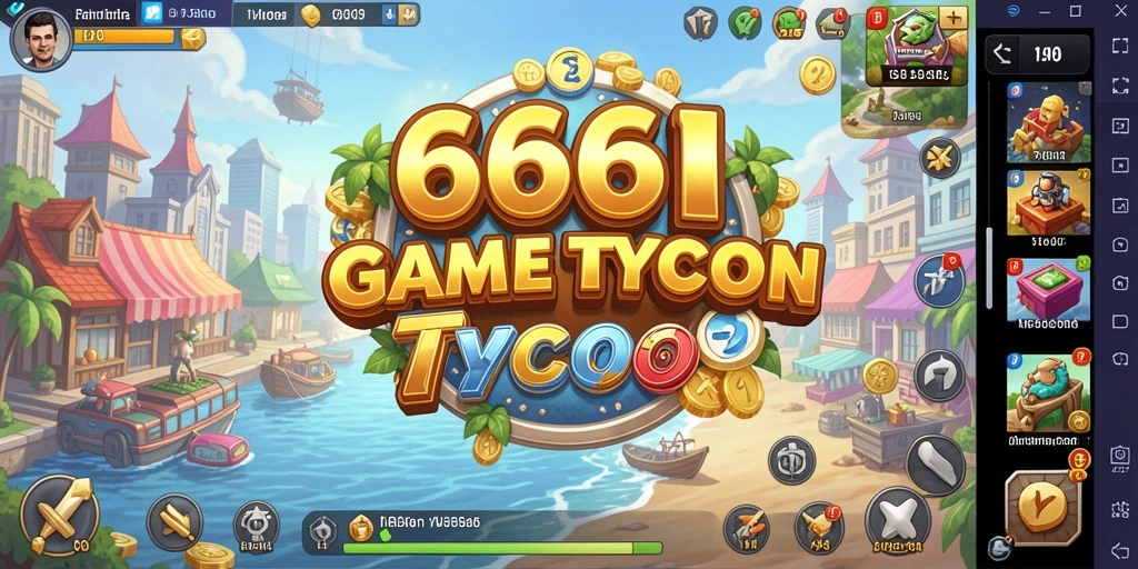 Tampilan gameplay menarik dari 666I yang penuh strategi Tycoon.