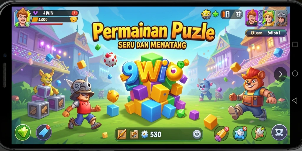 Screenshot gameplay 9WIN menampilkan tantangan Puzzle yang seru.