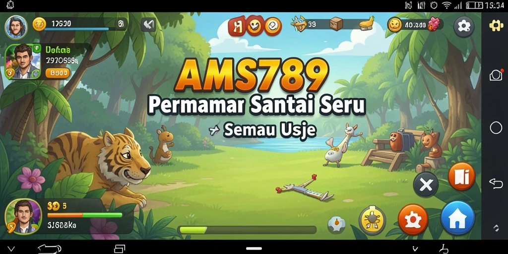 Gameplay AMS789 yang menghibur dan santai di layar.