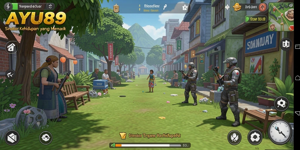 Tampilan gameplay AYU89 yang realistis dan menyenangkan.