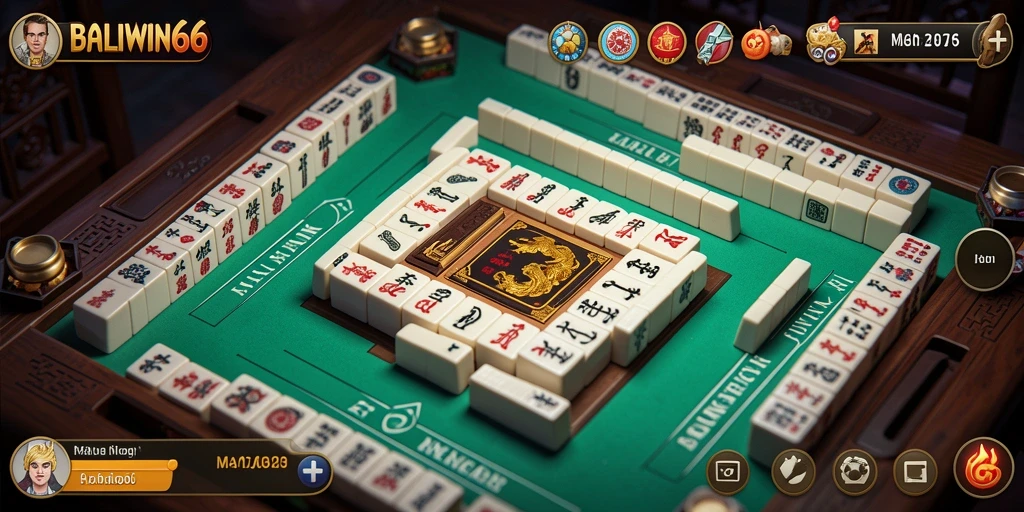 Tampilan gameplay Mahjong yang seru di BALIWIN66
