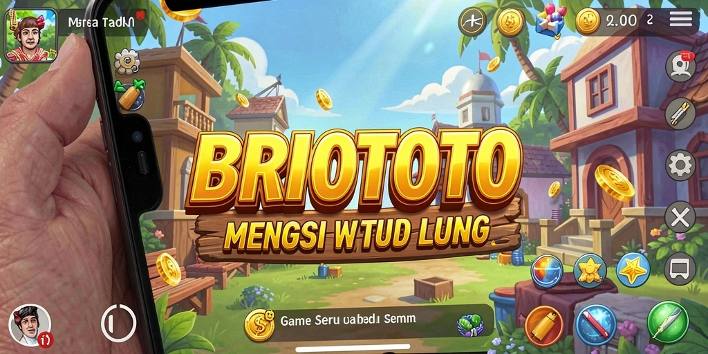 Tangkapan layar BRIOTOTO menampilkan gameplay yang mengasyikkan dan penuh warna.