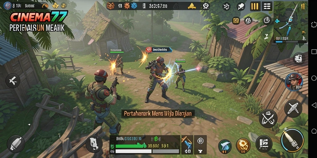 Gameplay Tower Defense yang menegangkan dan seru.