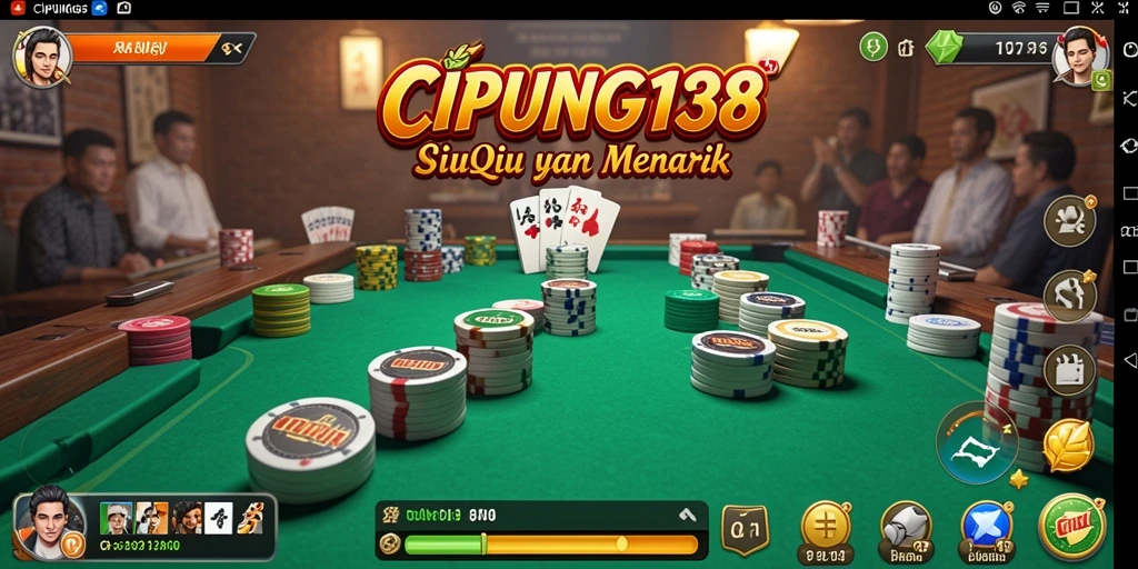 Tampilan menarik dari permainan QiuQiu yang penuh tantangan.