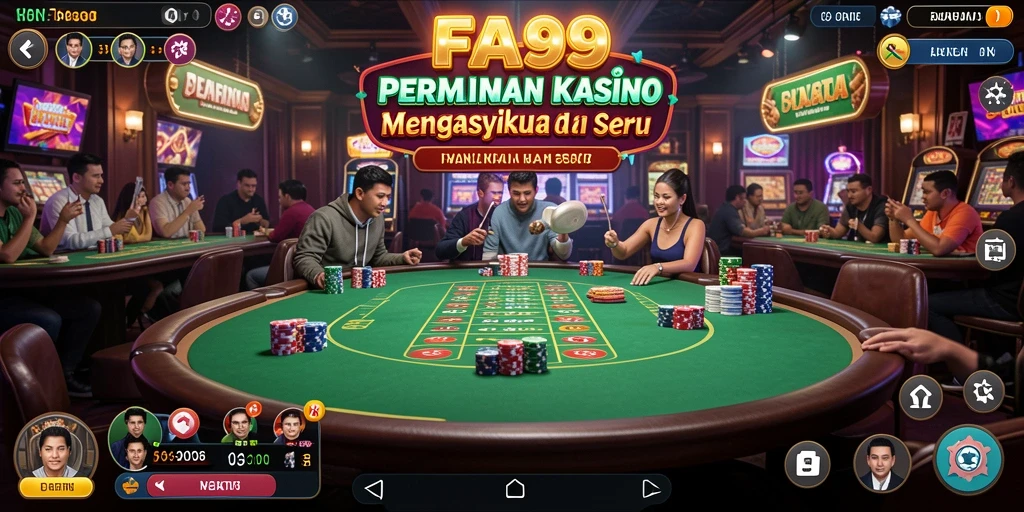 Tampilan gameplay FA99 yang menarik dan penuh warna.