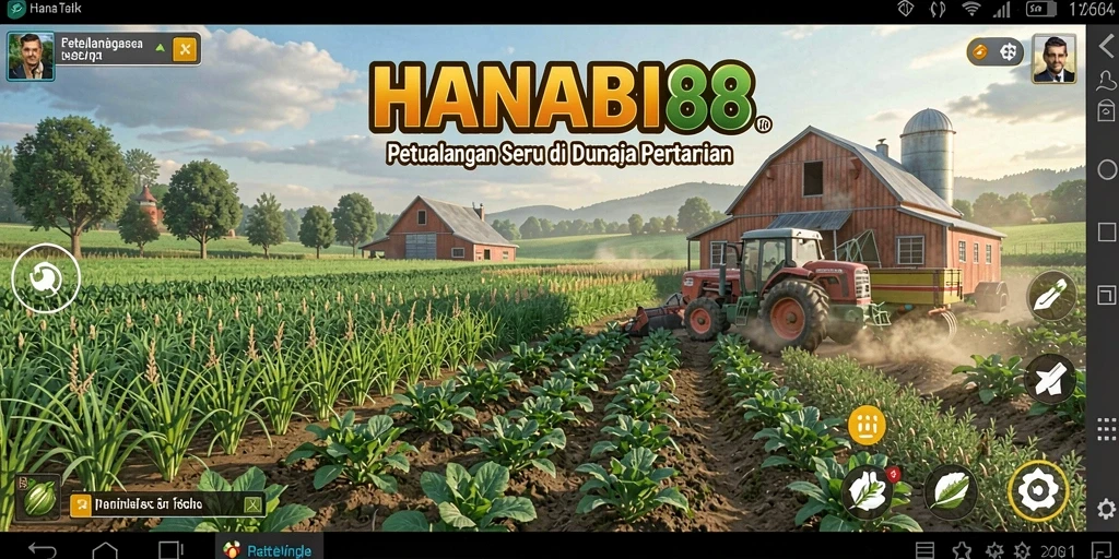 Gameplay menarik di HANABI88 saat mengelola pertanian.