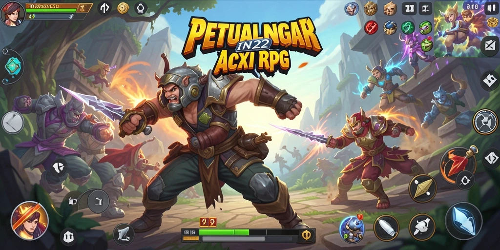 Tampilan gameplay IN22 dengan aksi seru dan grafis menawan.