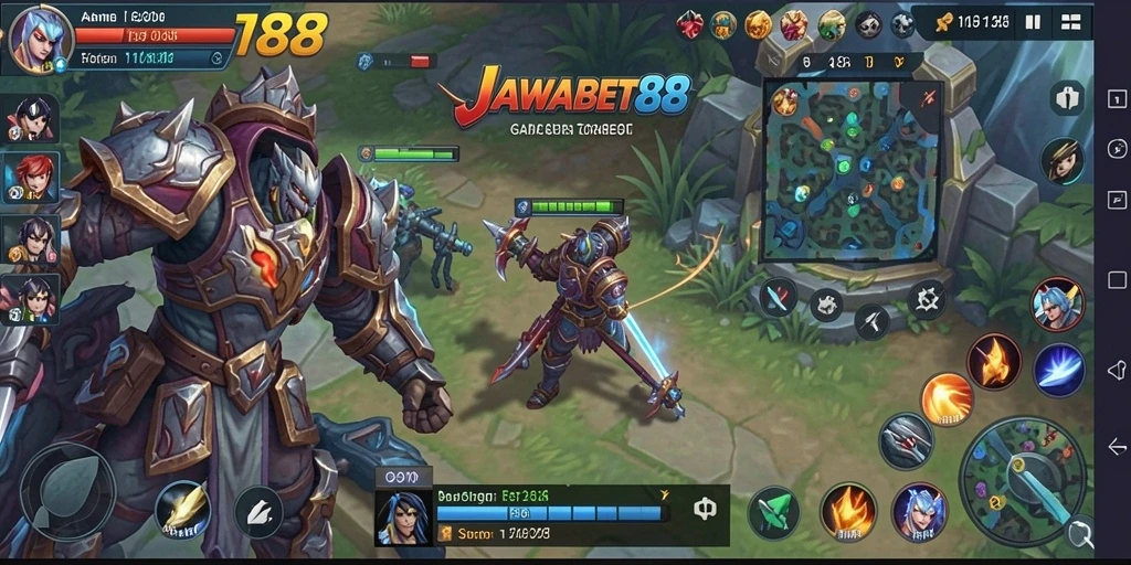 Tangkapan layar dari gameplay <strong>JAWABET88</strong> menunjukkan pertempuran seru dan strategi cerdas.