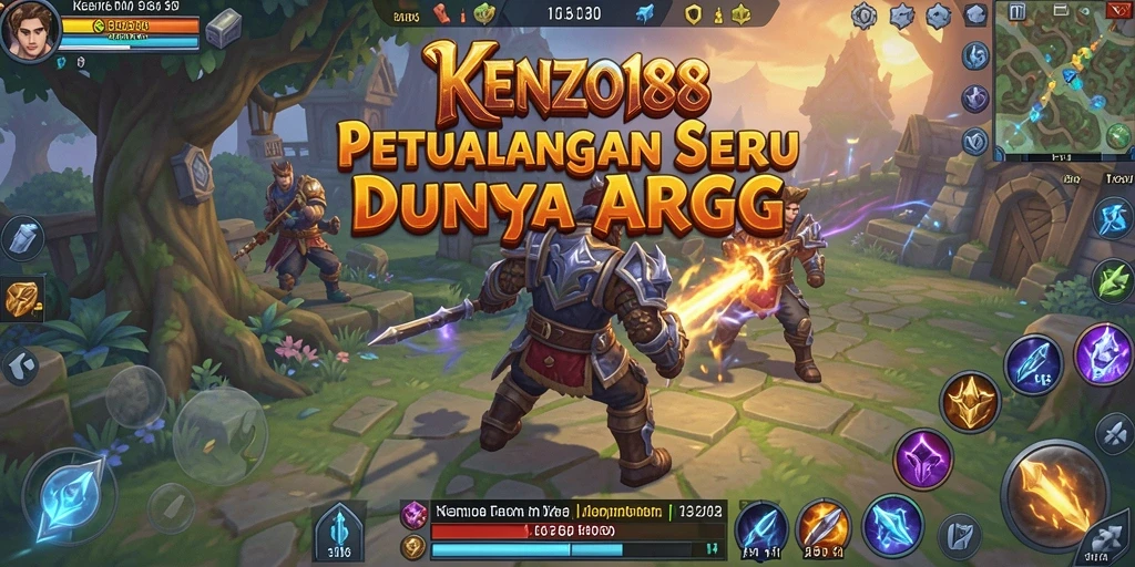 Tampilan gameplay ARPG KENZO188 yang menakjubkan dan dinamis.