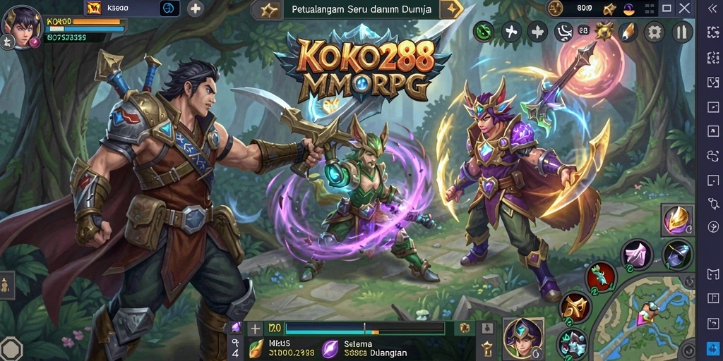 Screenshot KOKO288 menampilkan petualangan yang mendebarkan dalam dunia MMORPG.