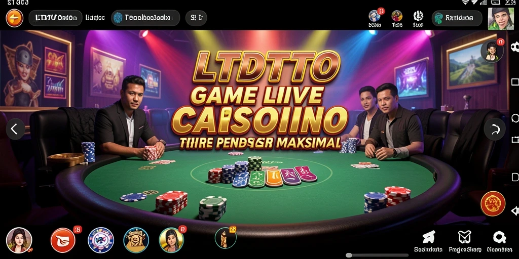 Screenshot gameplay LTDTOTO yang menampilkan dealer profesional dan antusiasme pemain.
