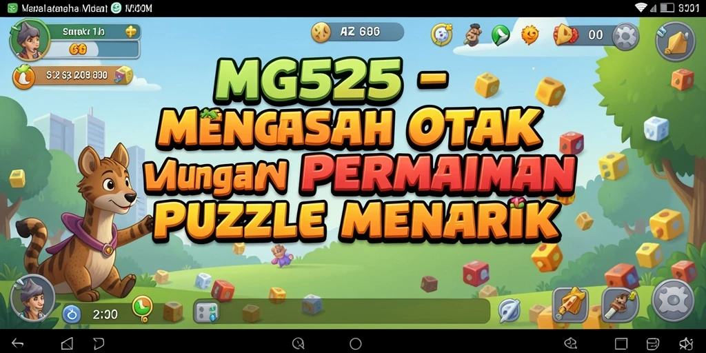 Tangkapan layar MG525 menampilkan gameplay Puzzle yang mengasyikkan.