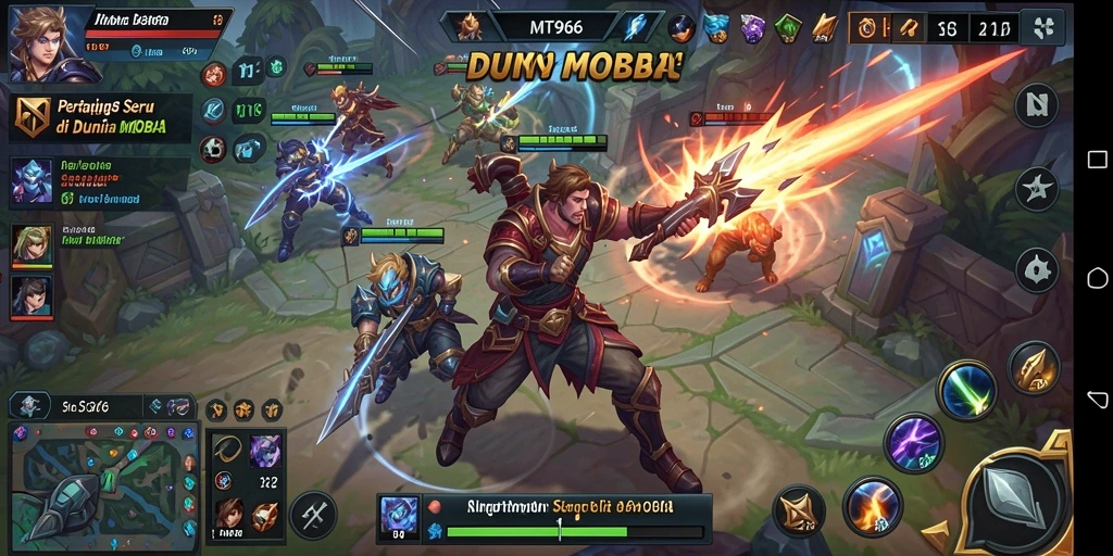 Tampilan gameplay seru dan aksi dinamis dalam MT966.