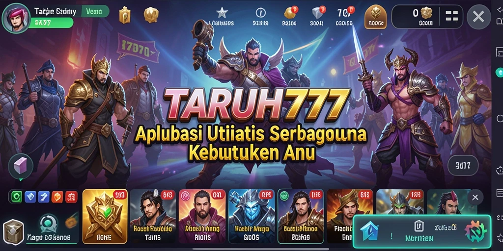 Tampilan antarmuka TARUH777 yang intuitif dan mudah digunakan.