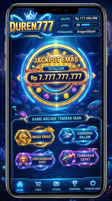 Tampilan antarmuka pengguna Duren777 yang sederhana.